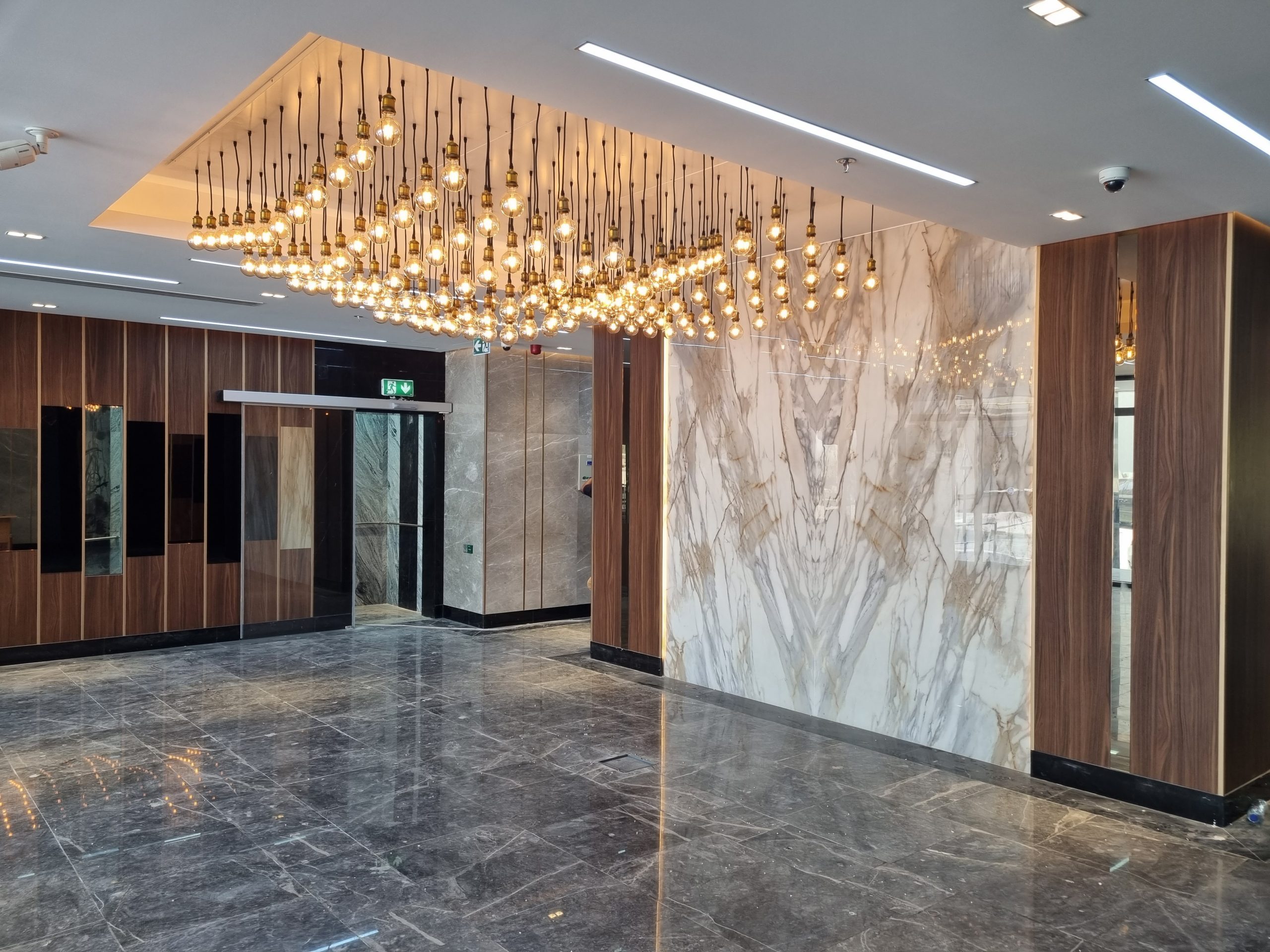 Luxury buildings entrances